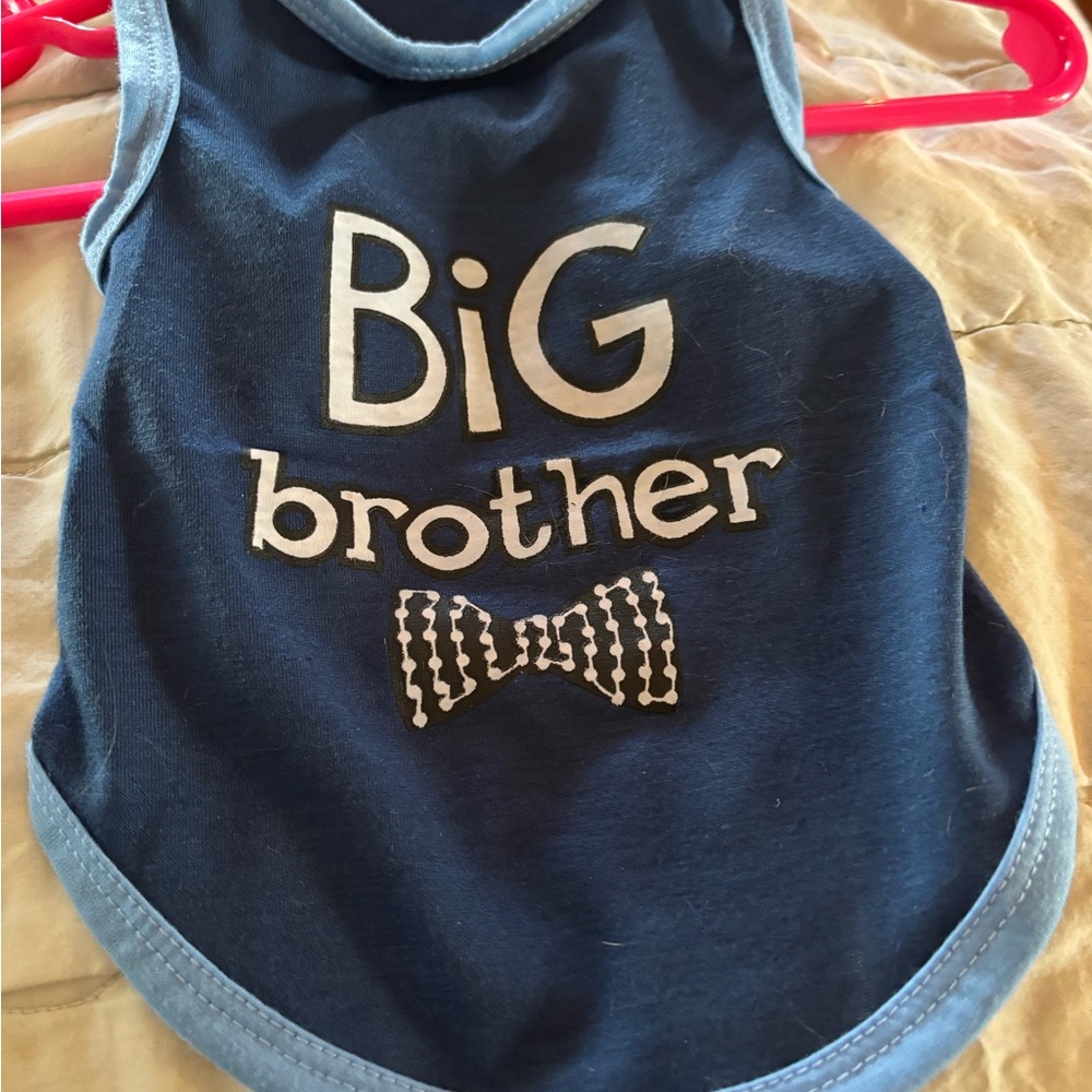 Big Brother dog shirt- Blue